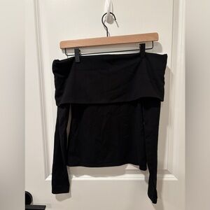 COS Black off shoulder top